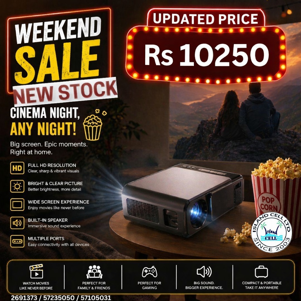 Led Entertainment Projector (Wi-Fi Ready)